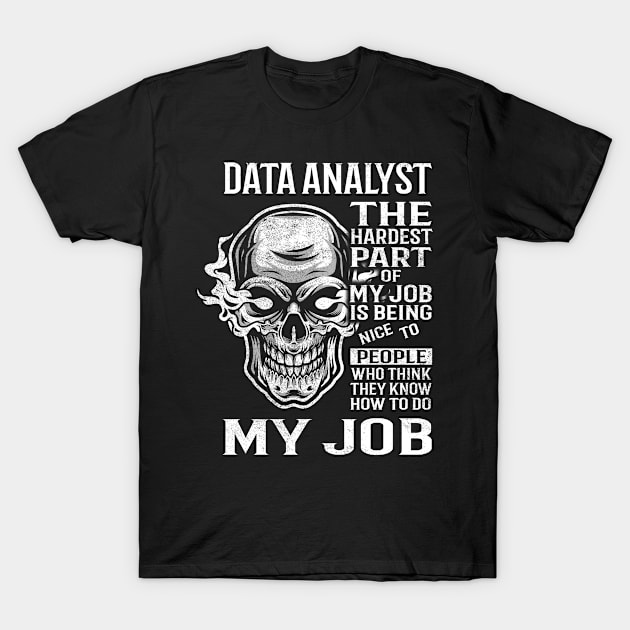 Data Analyst T Shirt - The Hardest Part Gift 2 Item Tee T-Shirt by candicekeely6155